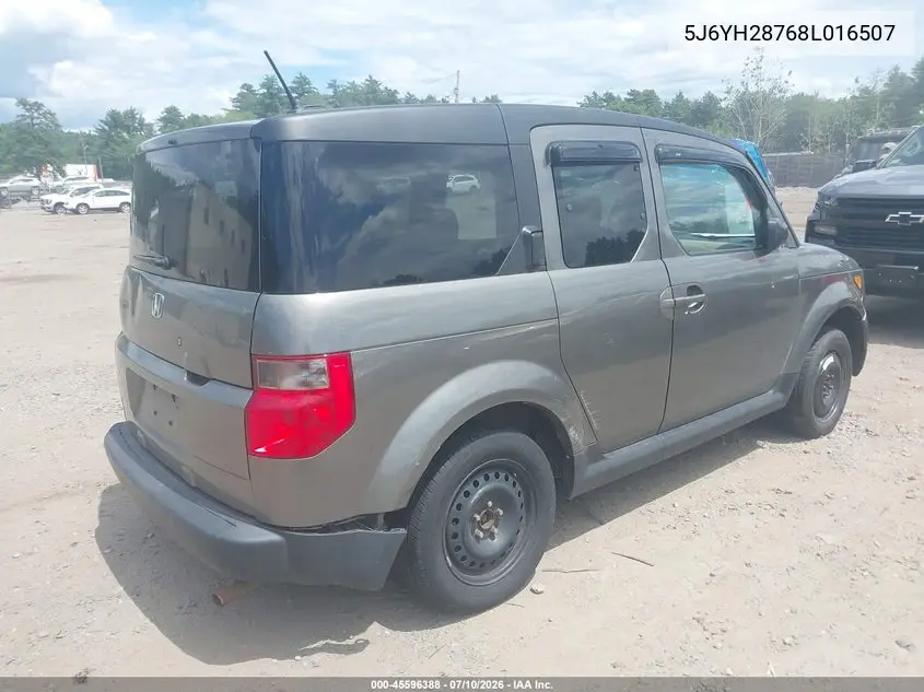 2008 Honda Element Ex VIN: 5J6YH28768L016507 Lot: 45596388