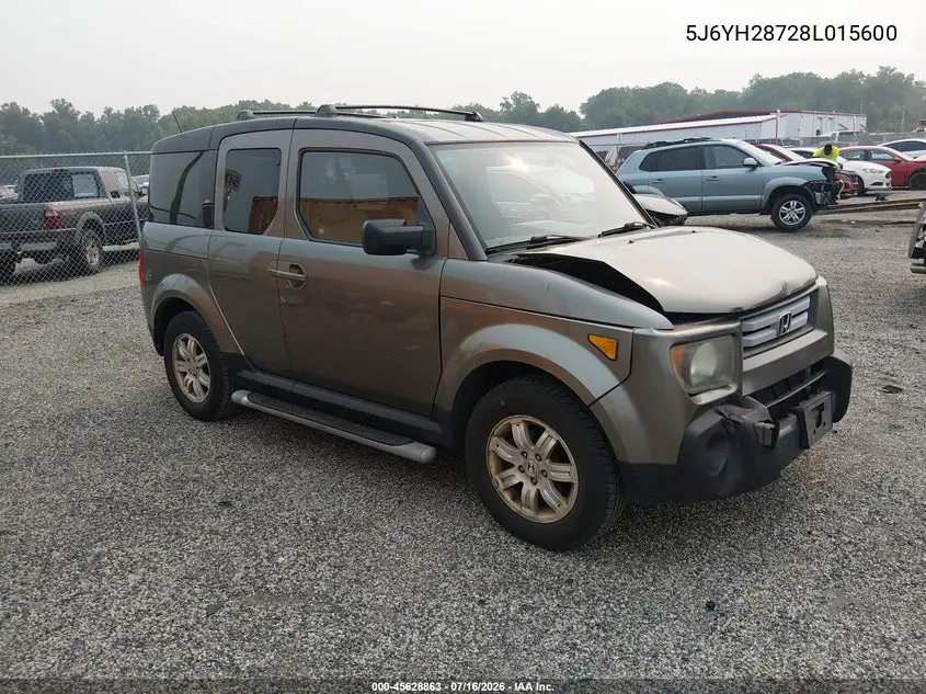 2008 Honda Element Ex VIN: 5J6YH28728L015600 Lot: 45628863