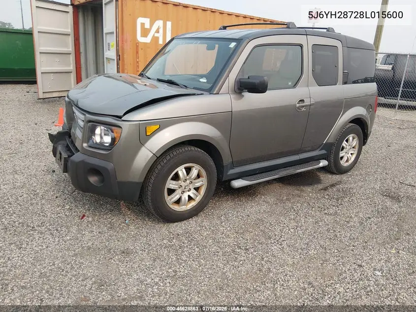 2008 Honda Element Ex VIN: 5J6YH28728L015600 Lot: 45628863