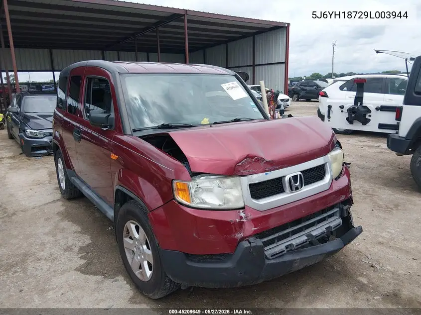 2009 Honda Element Ex VIN: 5J6YH18729L003944 Lot: 45209649