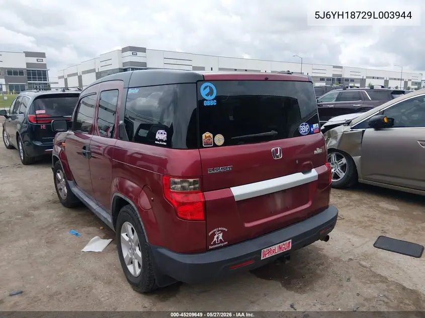 2009 Honda Element Ex VIN: 5J6YH18729L003944 Lot: 45209649