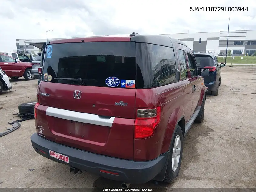 2009 Honda Element Ex VIN: 5J6YH18729L003944 Lot: 45209649