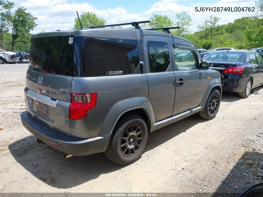 2009 Honda Element Ex VIN: 5J6YH28749L004762 Lot: 45228266