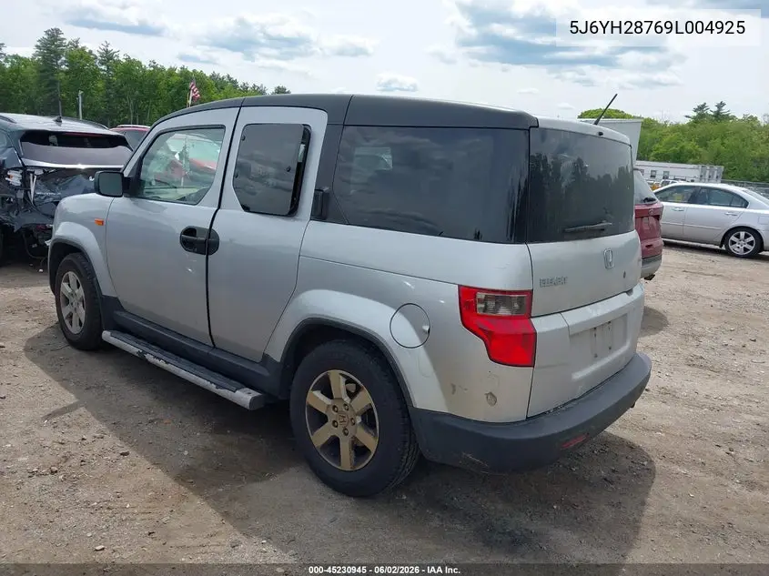 2009 Honda Element Ex VIN: 5J6YH28769L004925 Lot: 45230945