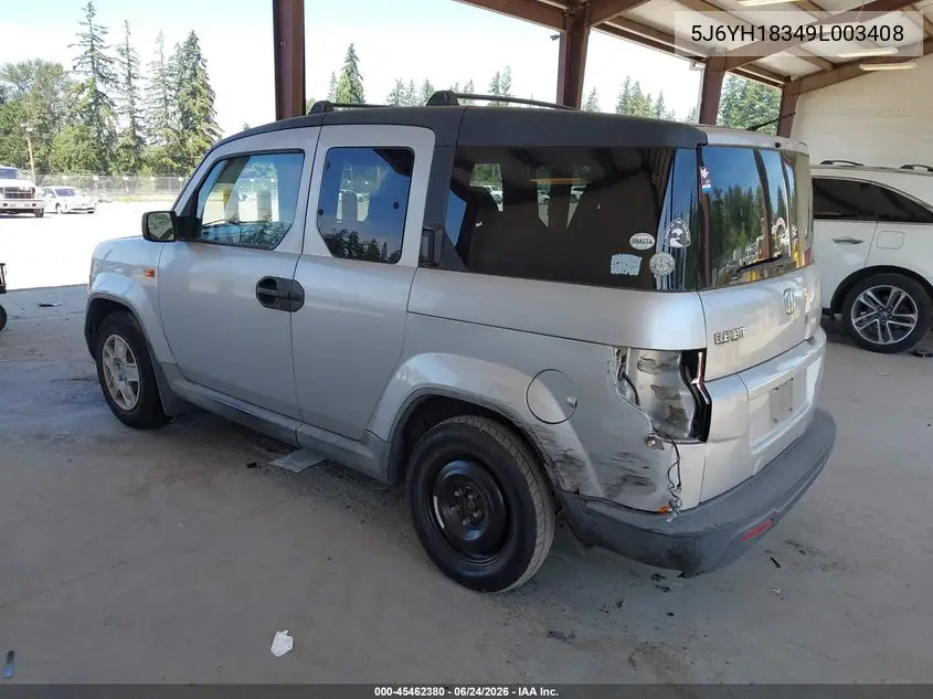 2009 Honda Element Lx VIN: 5J6YH18349L003408 Lot: 45462380
