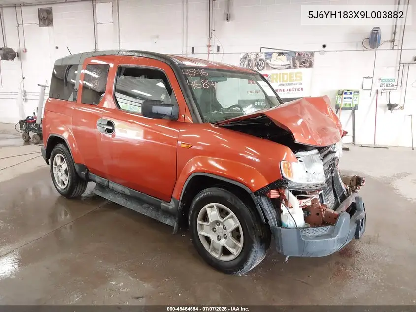 2009 Honda Element Lx VIN: 5J6YH183X9L003882 Lot: 45464684
