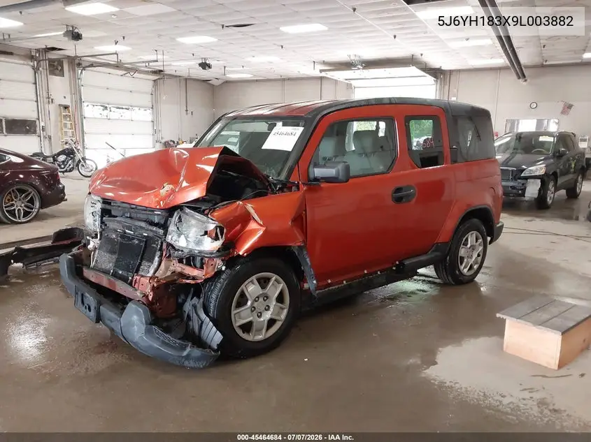 2009 Honda Element Lx VIN: 5J6YH183X9L003882 Lot: 45464684