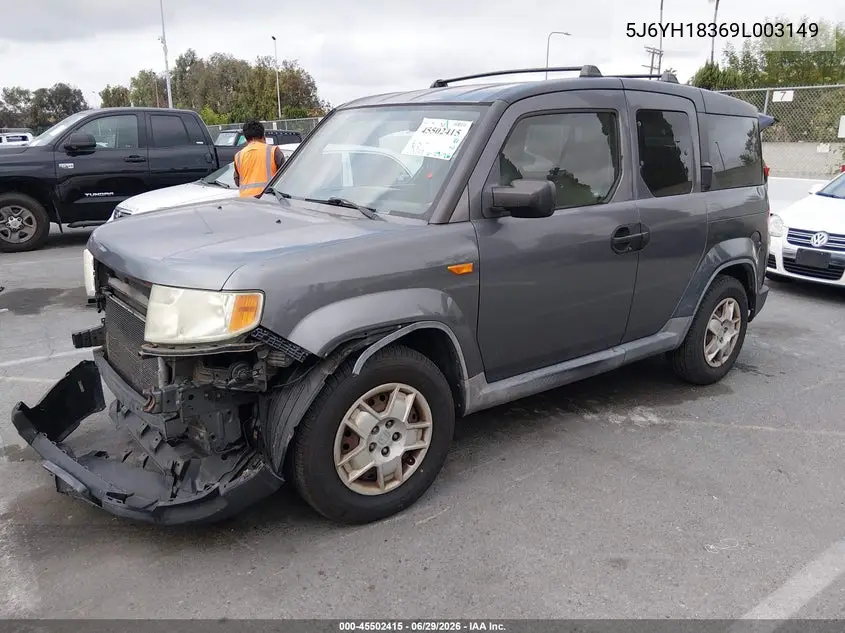 2009 Honda Element Lx VIN: 5J6YH18369L003149 Lot: 45502415