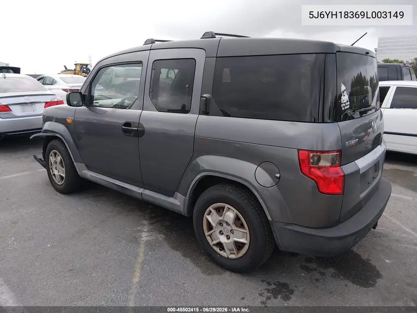 2009 Honda Element Lx VIN: 5J6YH18369L003149 Lot: 45502415