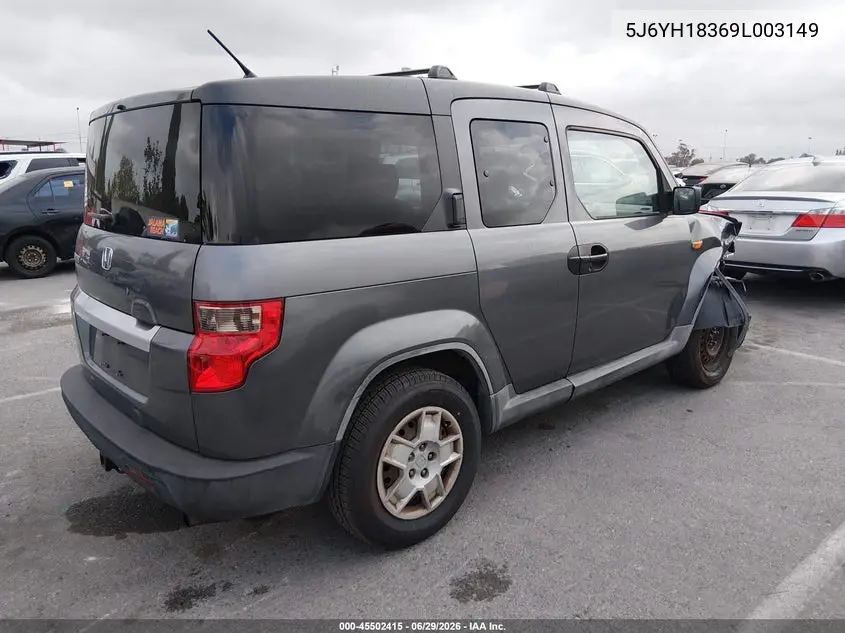 2009 Honda Element Lx VIN: 5J6YH18369L003149 Lot: 45502415