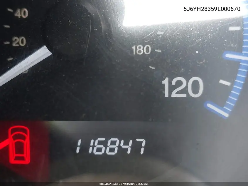2009 Honda Element Lx VIN: 5J6YH28359L000670 Lot: 45618543