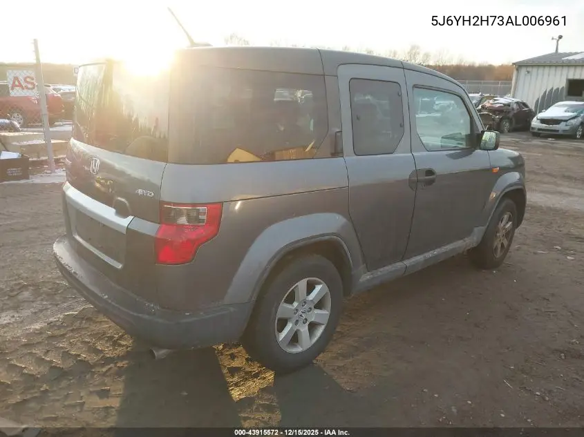 5J6YH2H73AL006961 2010 Honda Element Ex