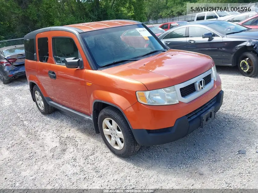 2010 Honda Element Ex VIN: 5J6YH2H76AL006596 Lot: 45314878