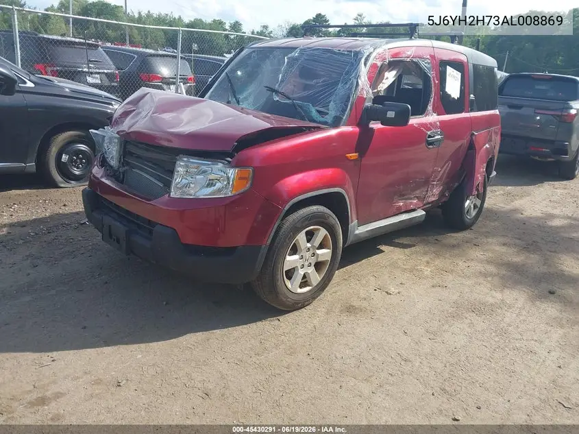 2010 Honda Element Ex VIN: 5J6YH2H73AL008869 Lot: 45430291