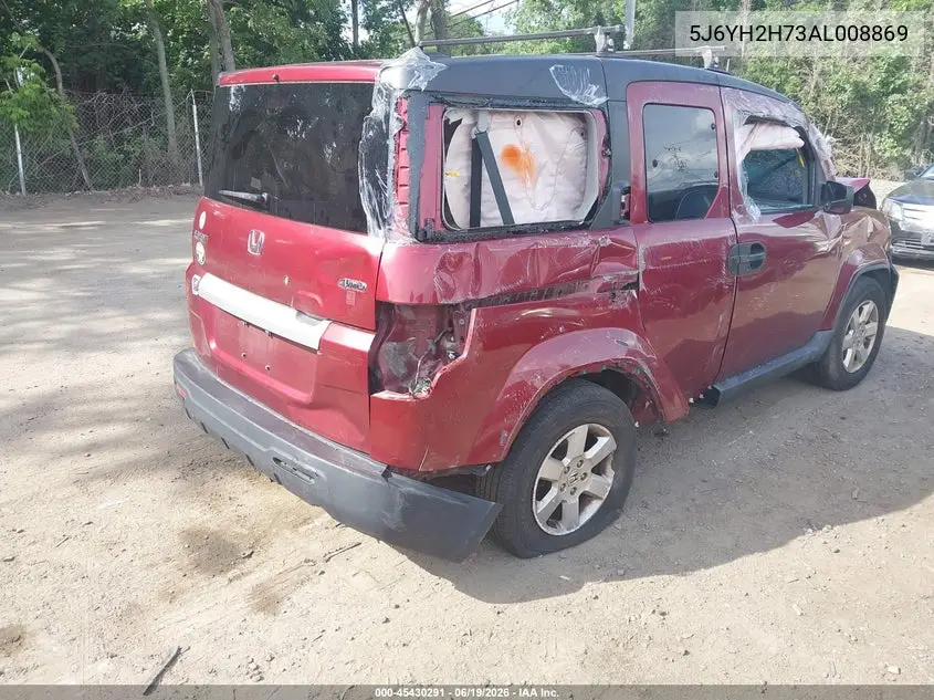 2010 Honda Element Ex VIN: 5J6YH2H73AL008869 Lot: 45430291