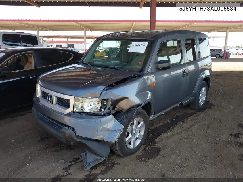 2010 Honda Element Ex VIN: 5J6YH1H73AL006534 Lot: 45448754