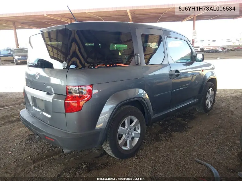 2010 Honda Element Ex VIN: 5J6YH1H73AL006534 Lot: 45448754