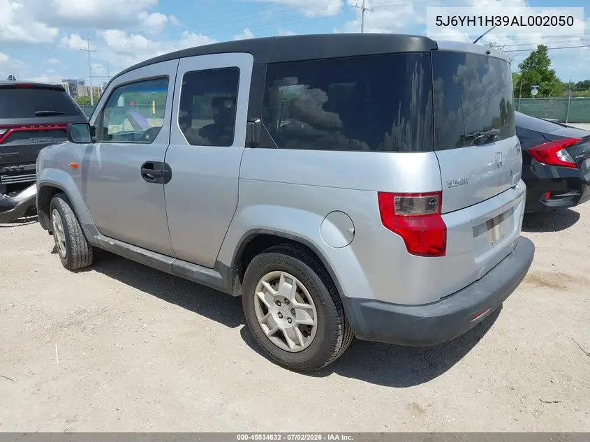 2010 Honda Element Lx VIN: 5J6YH1H39AL002050 Lot: 45534632