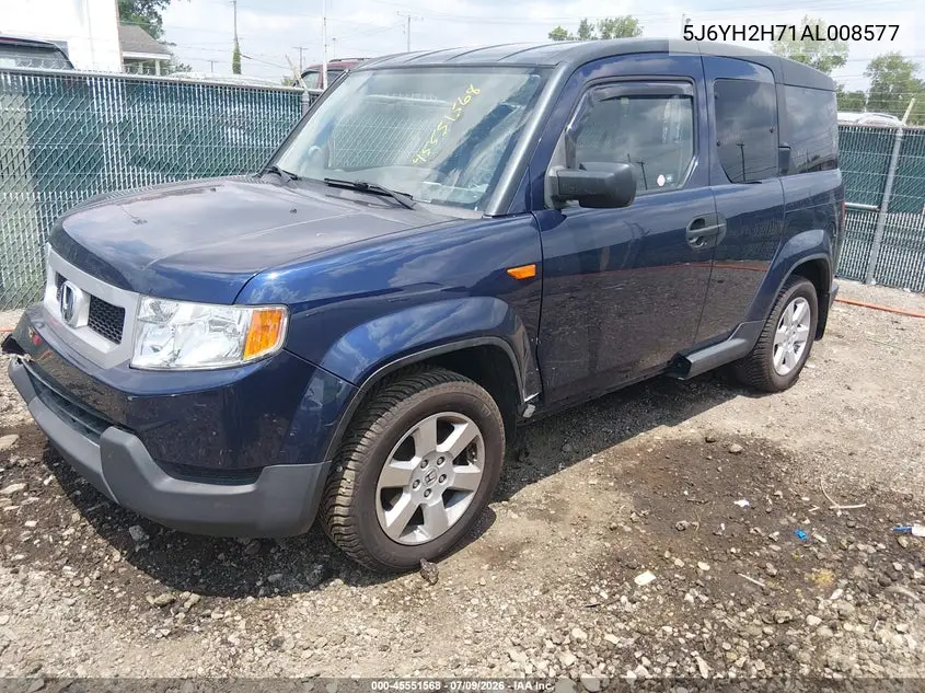 2010 Honda Element Ex VIN: 5J6YH2H71AL008577 Lot: 45551568