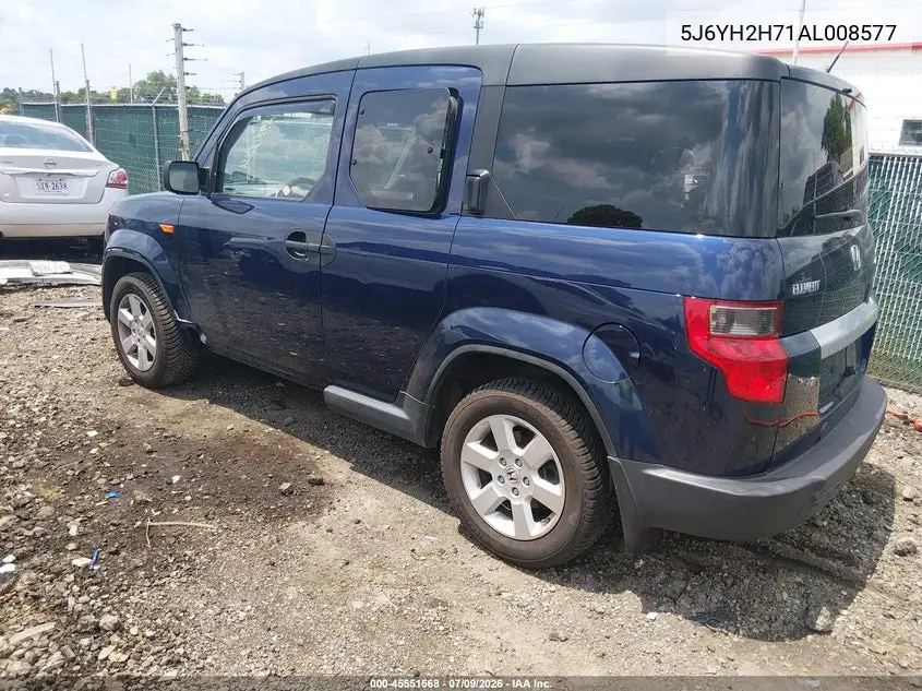 2010 Honda Element Ex VIN: 5J6YH2H71AL008577 Lot: 45551568