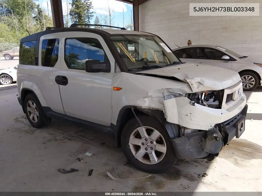 2011 Honda Element Ex VIN: 5J6YH2H73BL003348 Lot: 45306344