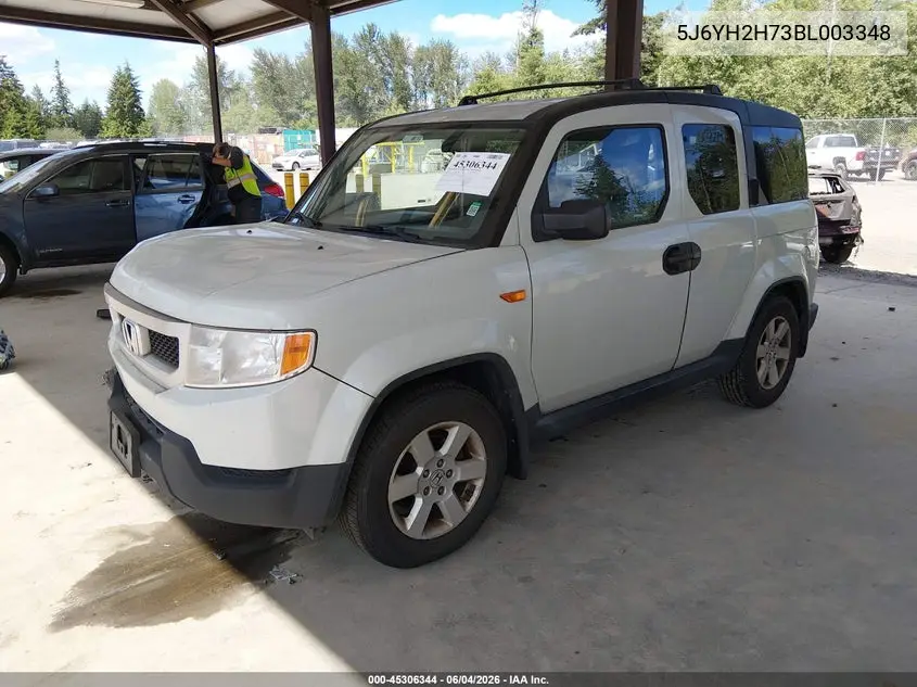 2011 Honda Element Ex VIN: 5J6YH2H73BL003348 Lot: 45306344