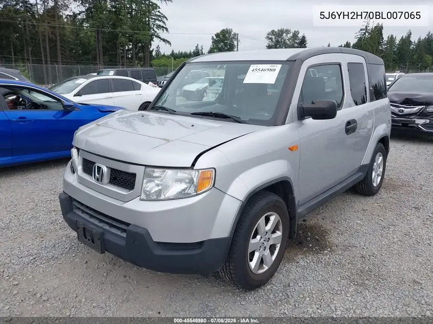 2011 Honda Element Ex VIN: 5J6YH2H70BL007065 Lot: 45546980