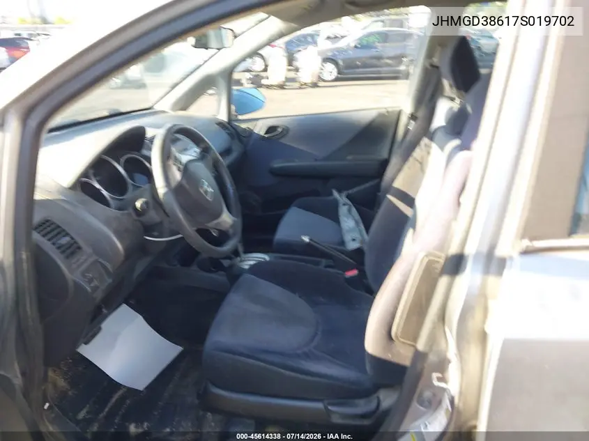 2007 Honda Fit Sport VIN: JHMGD38617S019702 Lot: 45614338