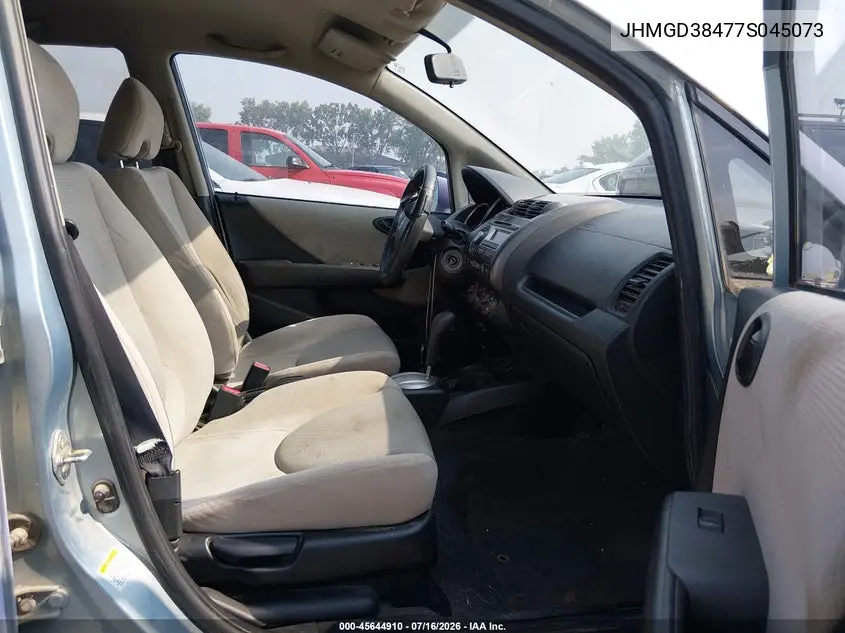 2007 Honda Fit VIN: JHMGD38477S045073 Lot: 45644910