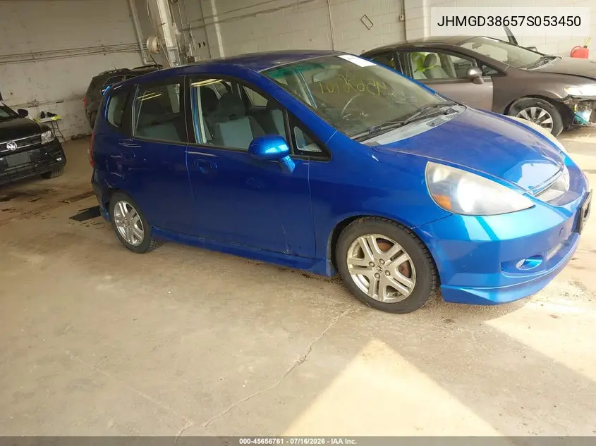 2007 Honda Fit Sport VIN: JHMGD38657S053450 Lot: 45656761