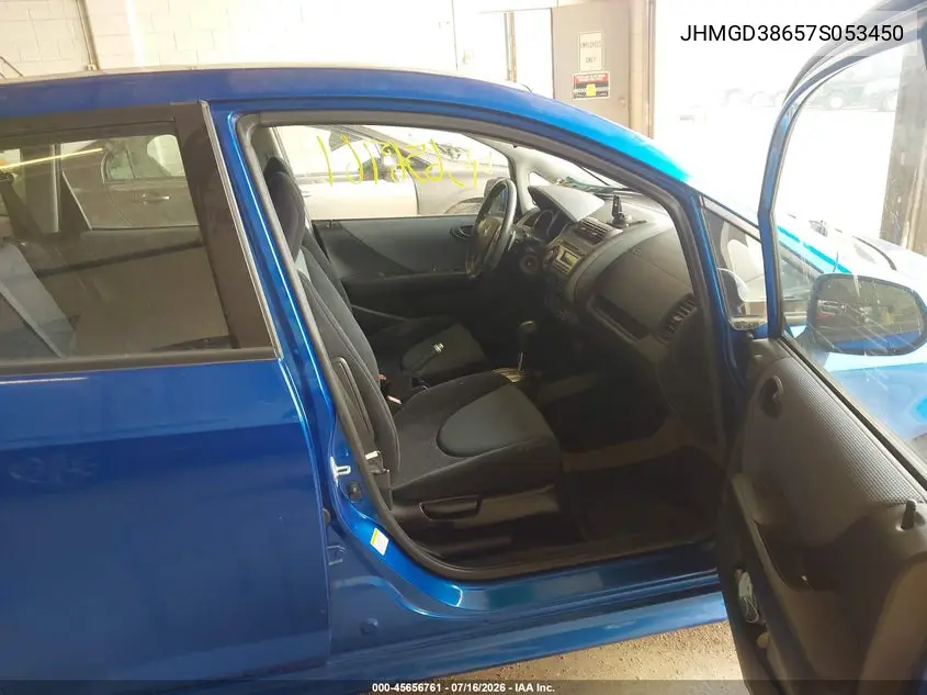 2007 Honda Fit Sport VIN: JHMGD38657S053450 Lot: 45656761