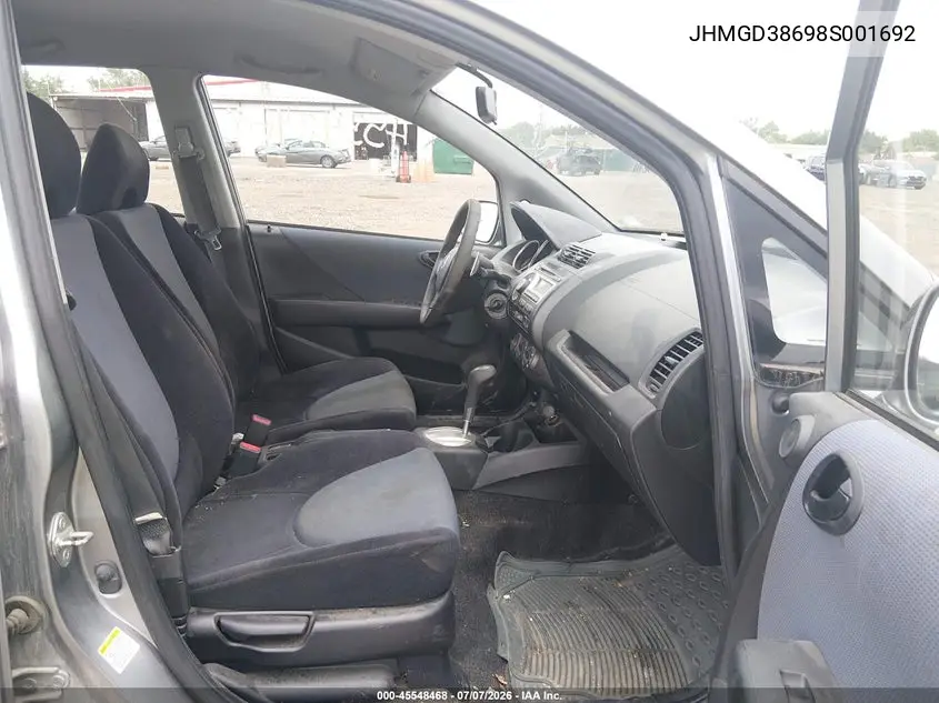 2008 Honda Fit Sport VIN: JHMGD38698S001692 Lot: 45548468
