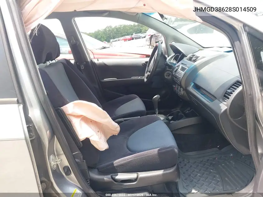 2008 Honda Fit Sport VIN: JHMGD38628S014509 Lot: 45670003
