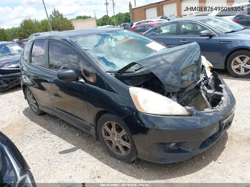 2009 Honda Fit Sport VIN: JHMGE87649S059304 Lot: 45393967