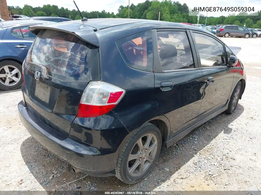 2009 Honda Fit Sport VIN: JHMGE87649S059304 Lot: 45393967