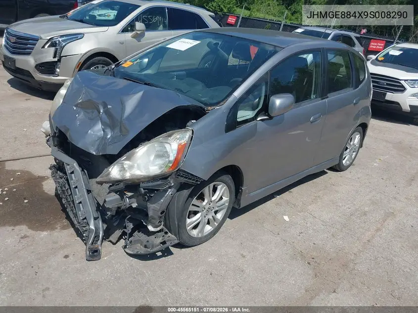 2009 Honda Fit Sport VIN: JHMGE884X9S008290 Lot: 45565151