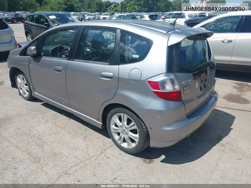 2009 Honda Fit Sport VIN: JHMGE884X9S008290 Lot: 45565151