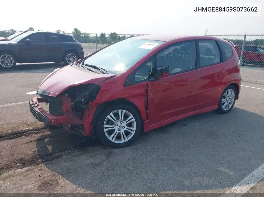 2009 Honda Fit Sport VIN: JHMGE88459S073662 Lot: 45588783