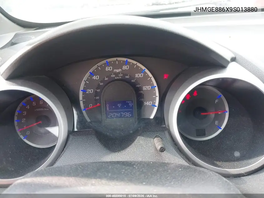2009 Honda Fit Sport VIN: JHMGE886X9S013880 Lot: 45595015