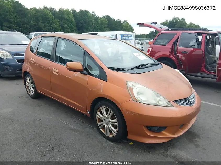 2009 Honda Fit Sport VIN: JHMGE88499S036372 Lot: 45628301
