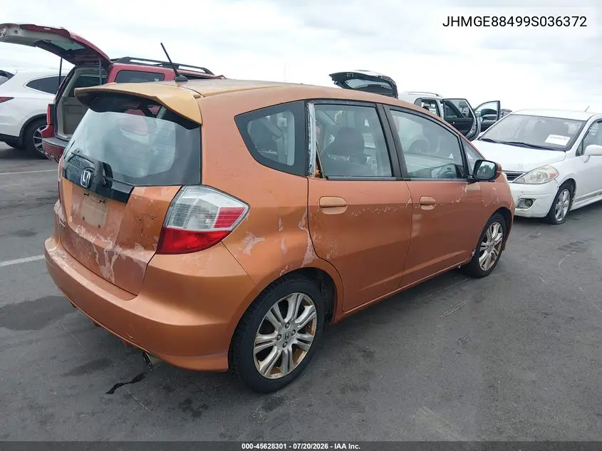 2009 Honda Fit Sport VIN: JHMGE88499S036372 Lot: 45628301