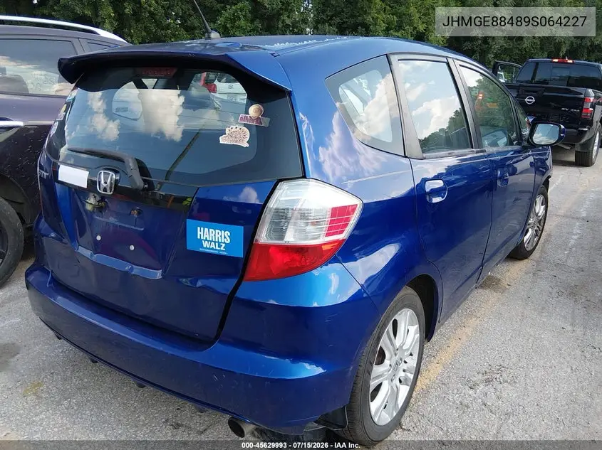 2009 Honda Fit Sport VIN: JHMGE88489S064227 Lot: 45629993