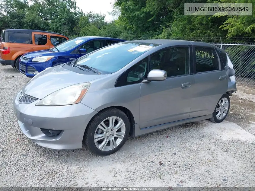 2009 Honda Fit Sport VIN: JHMGE886X9S067549 Lot: 45648616