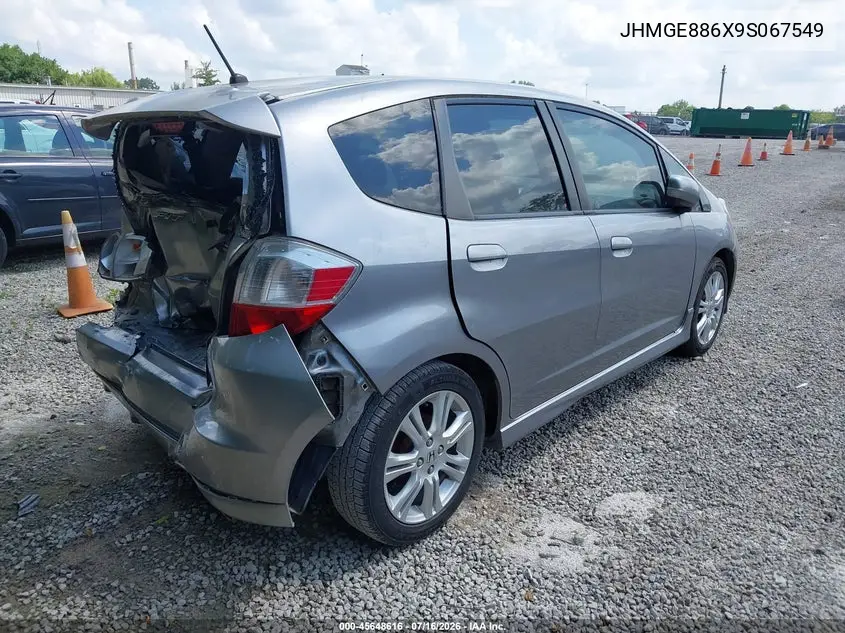 2009 Honda Fit Sport VIN: JHMGE886X9S067549 Lot: 45648616