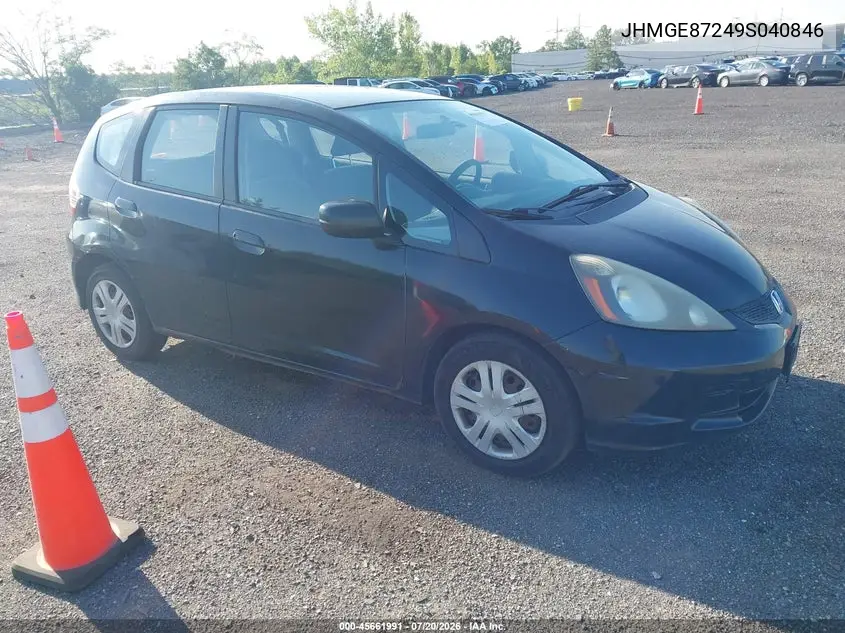 2009 Honda Fit VIN: JHMGE87249S040846 Lot: 45661991