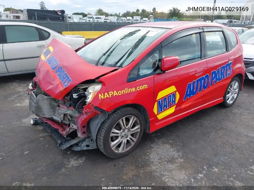 JHMGE8H41AC029169 2010 Honda Fit Sport