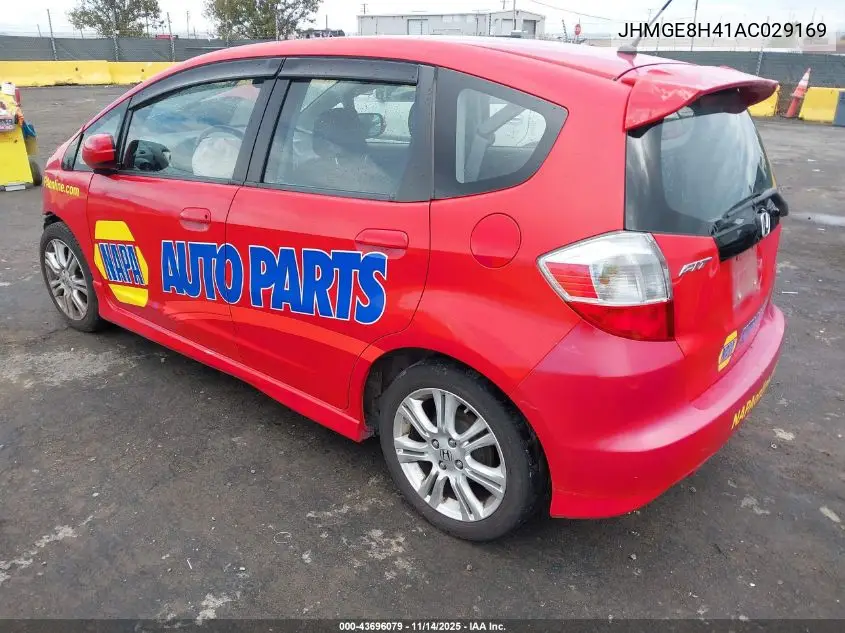 JHMGE8H41AC029169 2010 Honda Fit Sport