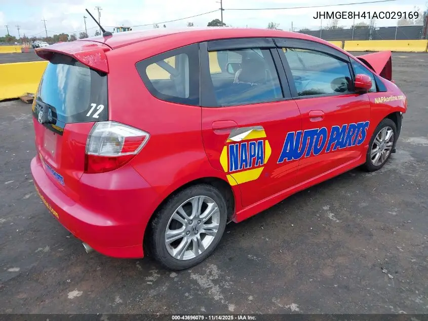 JHMGE8H41AC029169 2010 Honda Fit Sport