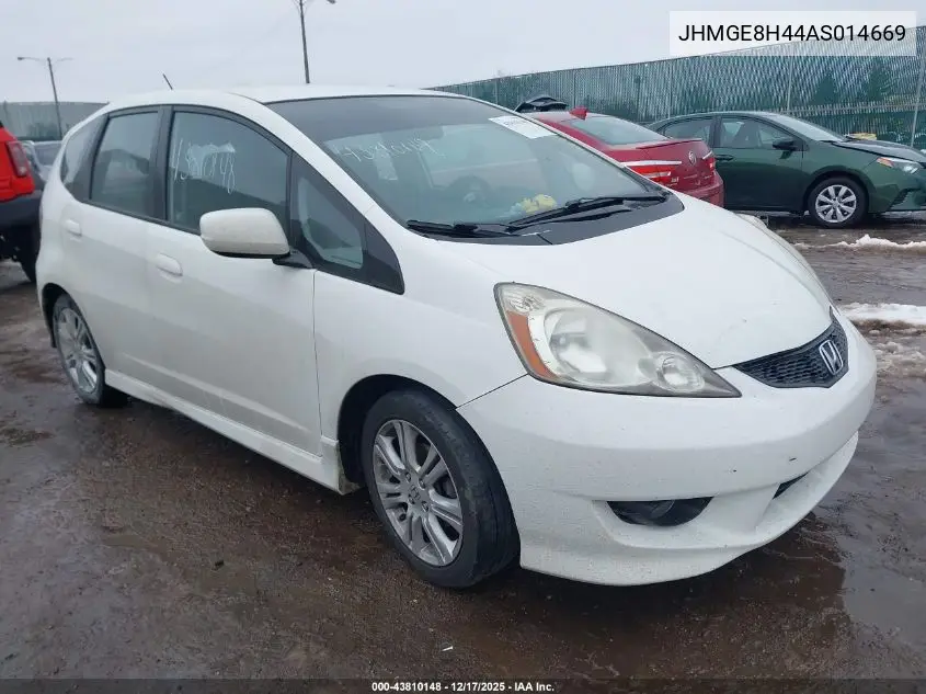 JHMGE8H44AS014669 2010 Honda Fit Sport