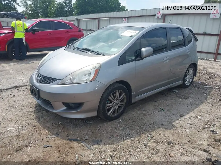 2010 Honda Fit Sport VIN: JHMGE8H4XAS021299 Lot: 45376249